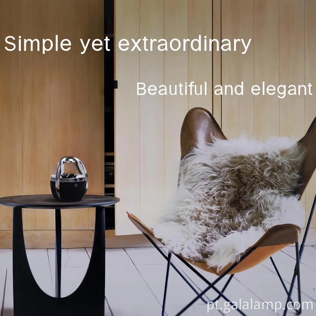 Falador de líquido magnético dinâmico - iluminado por lâmpada de fluido magnético